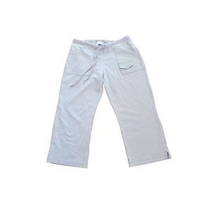 Freestyle A Danskin Company Workout Capri Natural Color with Lt Blue Sti…